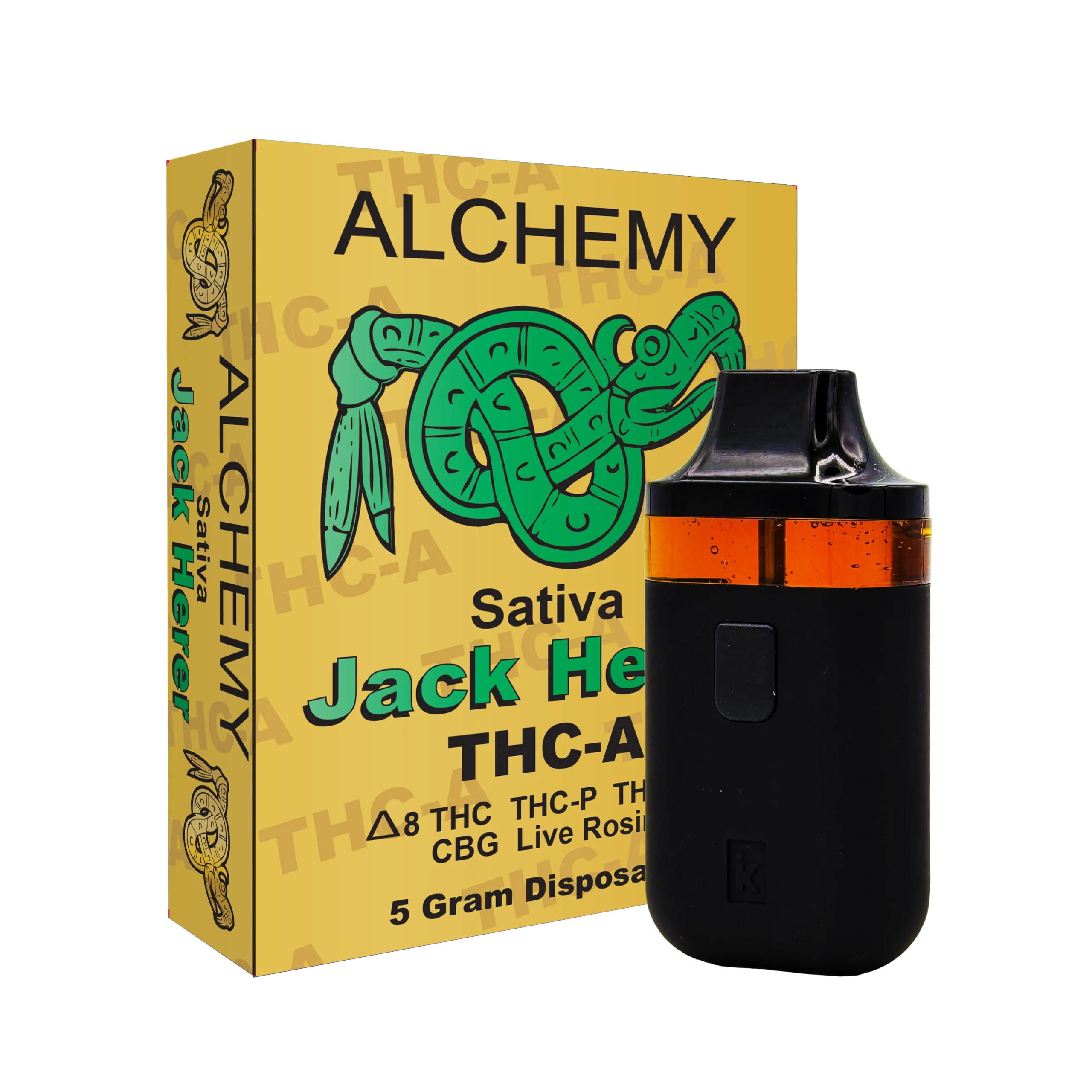 Alchemy THCA Gold Bar (Live Rosin)- 5 ml Disposable