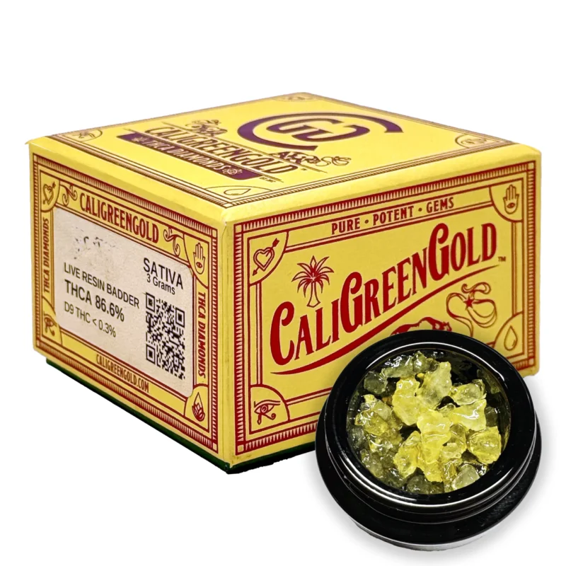 CaliGreenGold THCA Live Resin Diamonds-3 Grams