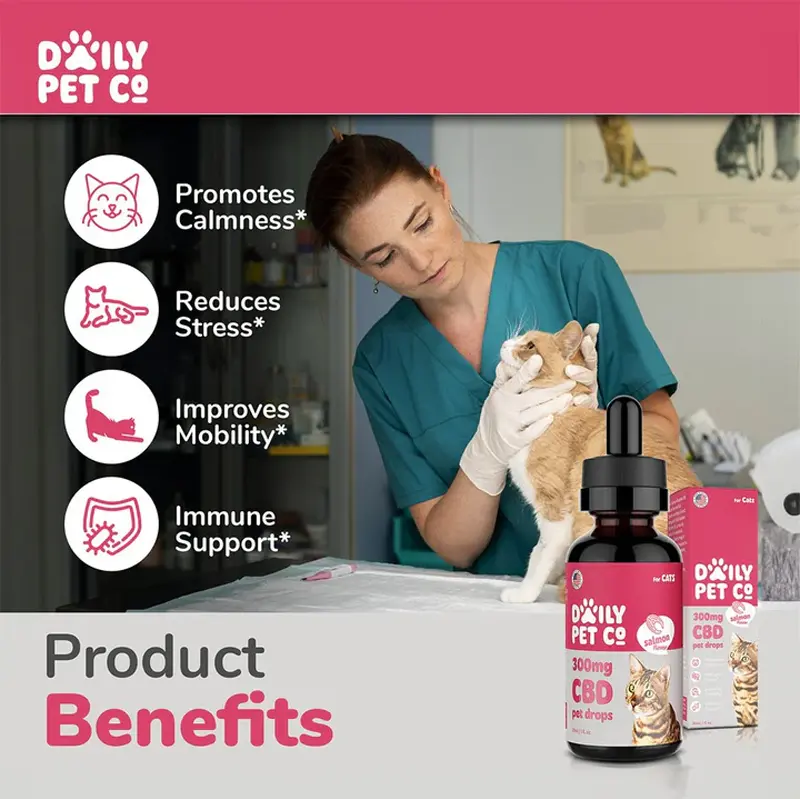 Daily Pet Co CBD Pet Drops for Cats - 300mg