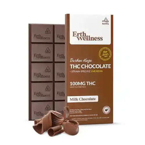 Erth Wellness Delta 9 THC Chocolate Bar 100mg