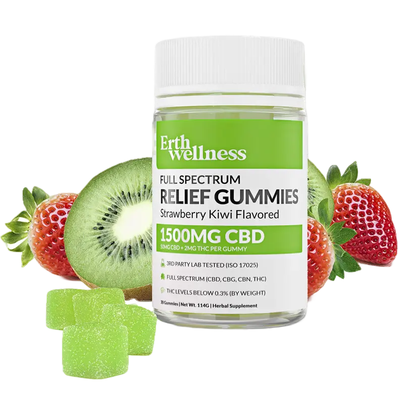 Erth Wellness Full Spectrum CBD & THC Relief Gummies