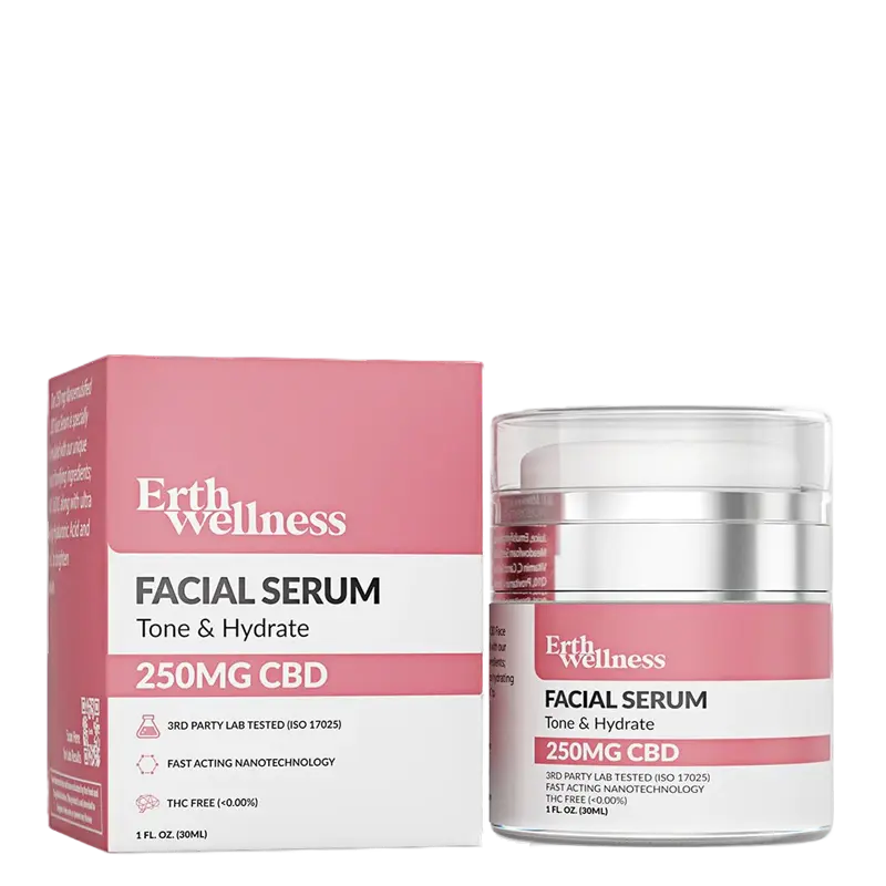 Erth Wellness Tone & Hydrate CBD Face Serum - 250mg