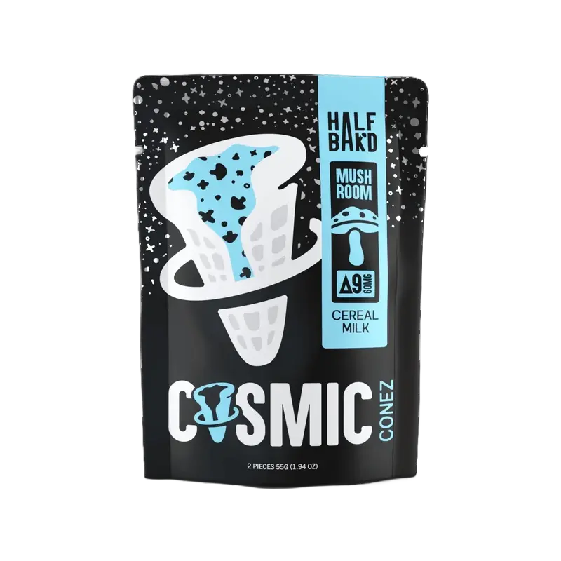 HALF BAK'D Delta 9 THC + Mushroom Cosmic Conez