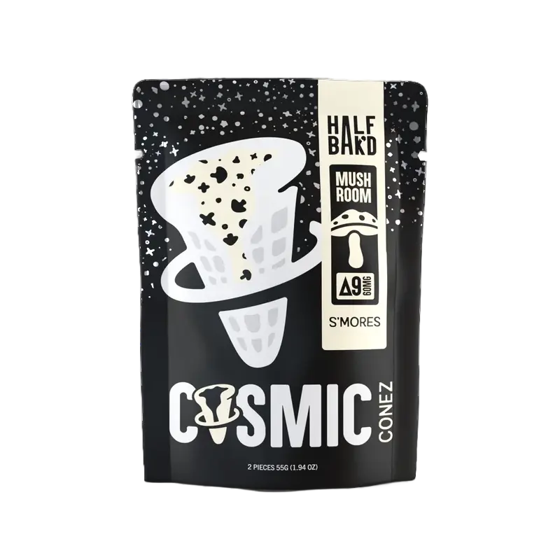 HALF BAK'D Delta 9 THC + Mushroom Cosmic Conez