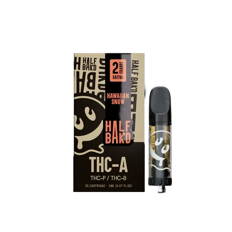 HALF BAK'D THC-A + THC-P + Delta 8 THC Cartridge