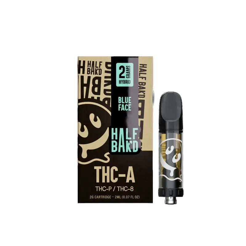 HALF BAK'D THC-A + THC-P + Delta 8 THC Cartridge