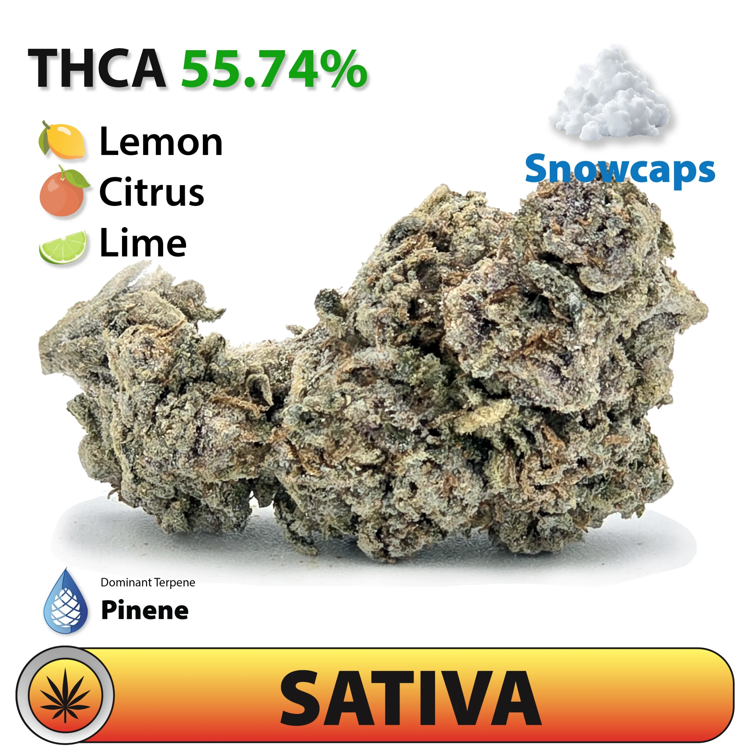 Limoncello Snow Caps THCA Flower — 55% THCA | Frosted Brands