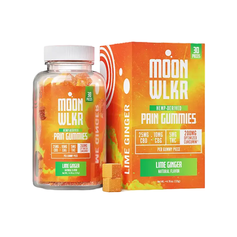 MoonWlkr CBD, CBG, and THC Extra Strength Pain Relief Gummies