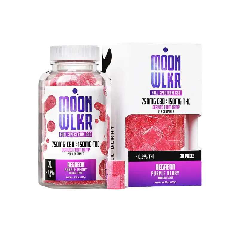 MoonWlkr Full Spectrum CBD + THC Gummies - 900mg
