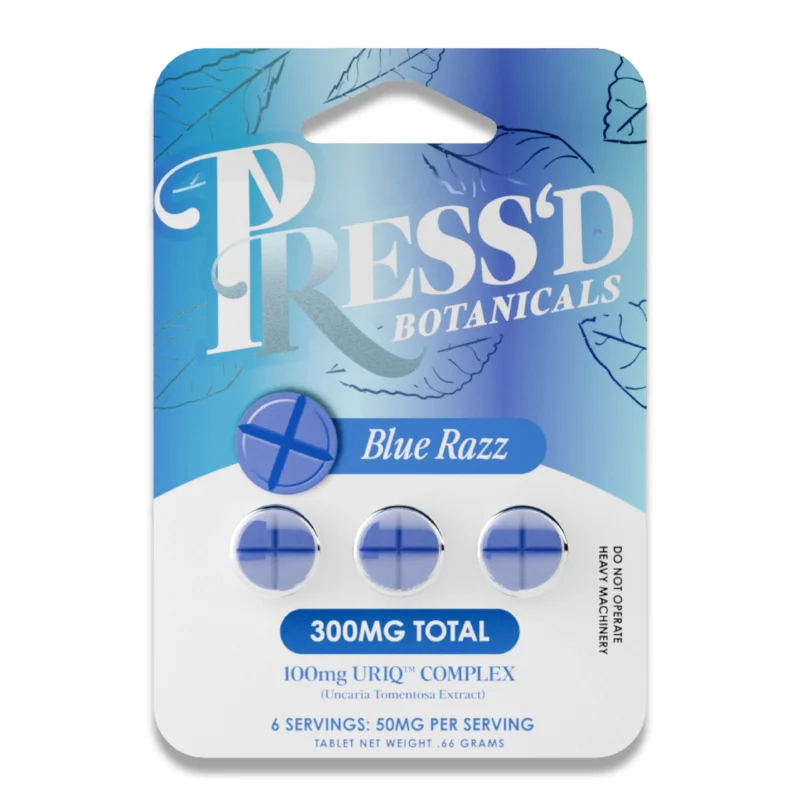 PRESSED BOTANICALS 100MG URIQ TABLET 3CT