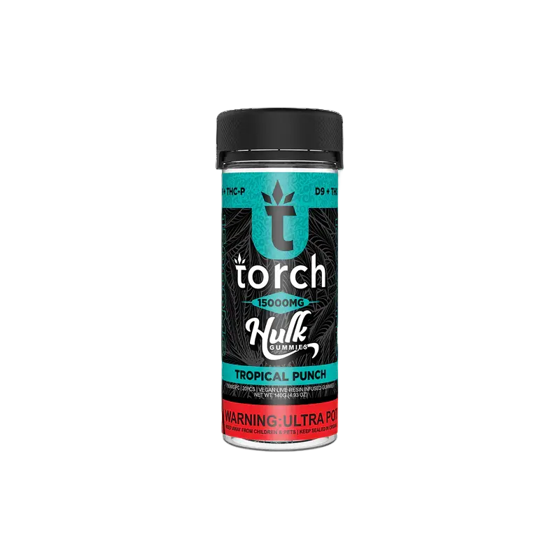 Torch Hulk Gummies 15000mg - Delta 9 THC + THCP Edibles