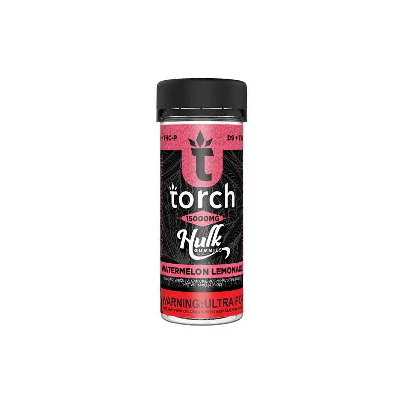 Torch Hulk Gummies 15000mg - Delta 9 THC + THCP Edibles - Image 3