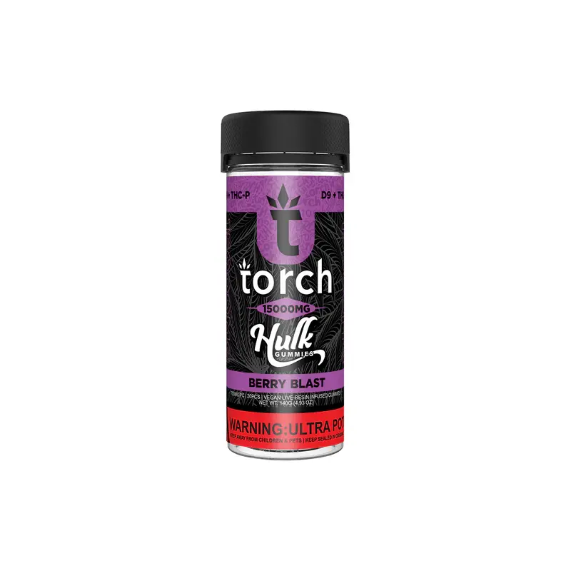 Torch Hulk Gummies 15000mg - Delta 9 THC + THCP Edibles - Image 4