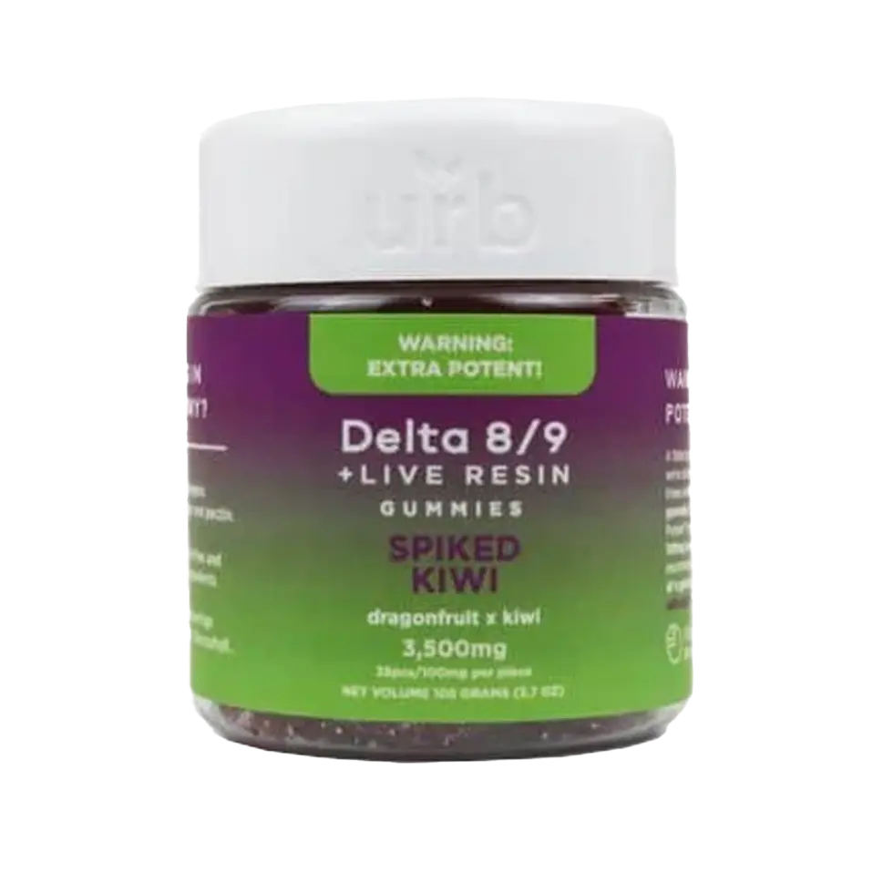 Urb Delta 8 + Delta 9 THC + Live Resin Gummies 3500MG