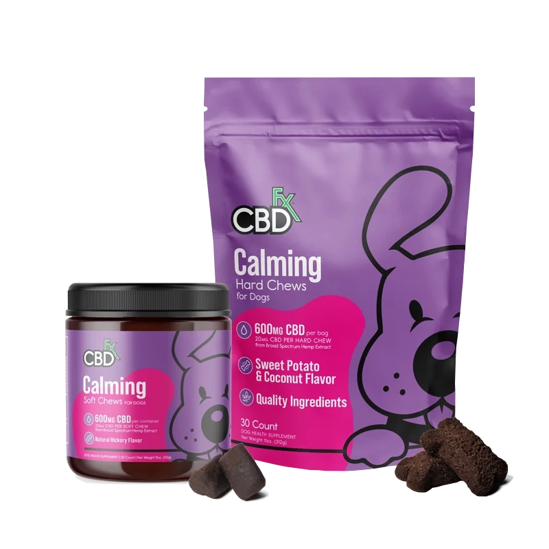 CBDfx CBD Dog Treats: Calming Chews 600mg