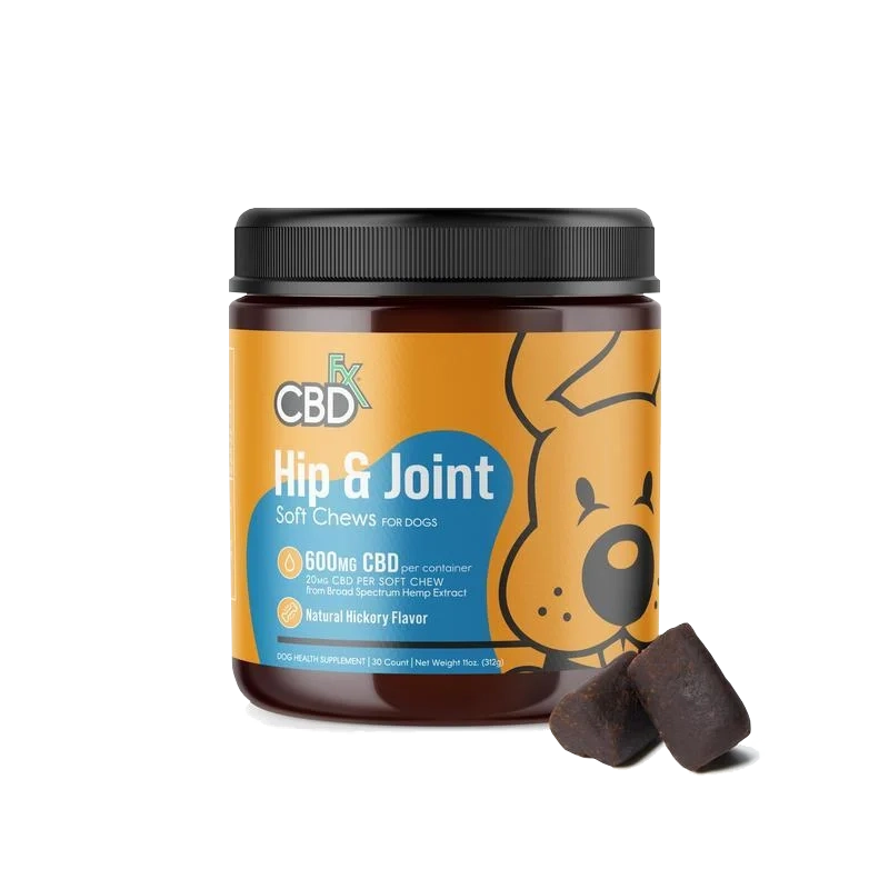 CBDfx CBD Dog Treats: Hip & Joint Chews 600mg
