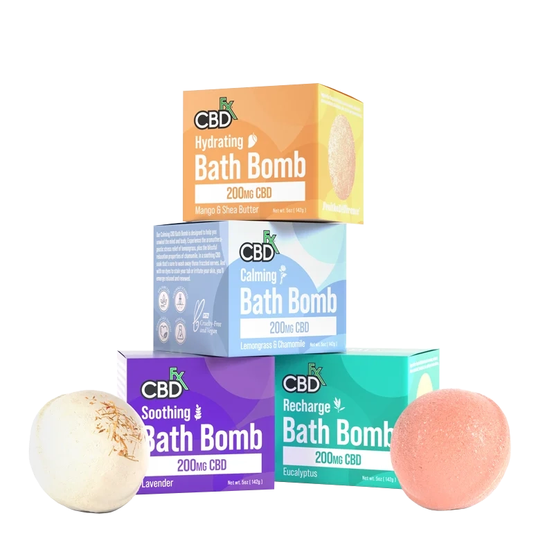CBDfx CBD Vegan Bath Bombs - 200mg