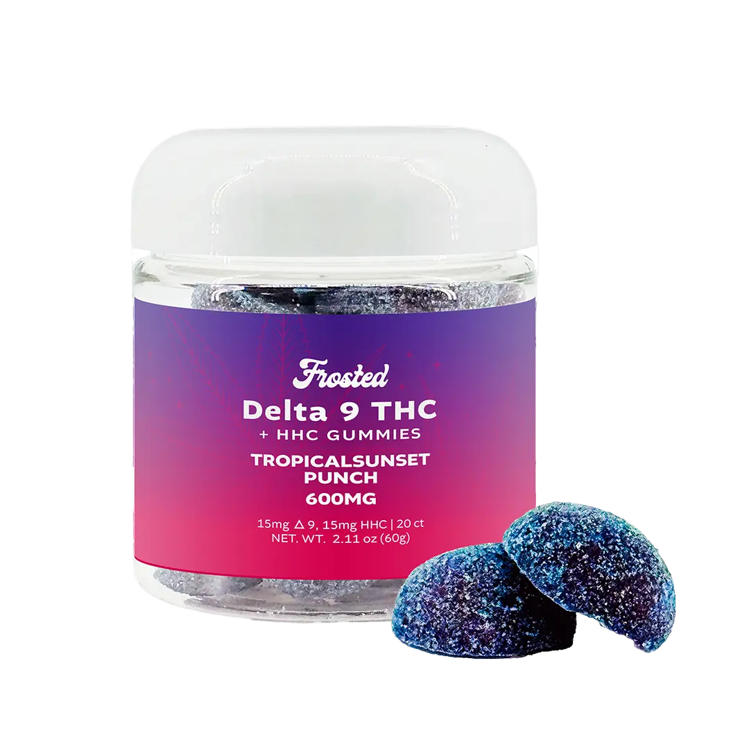 Frosted Brands Delta 9 THC + HHC Gummies - 600mg