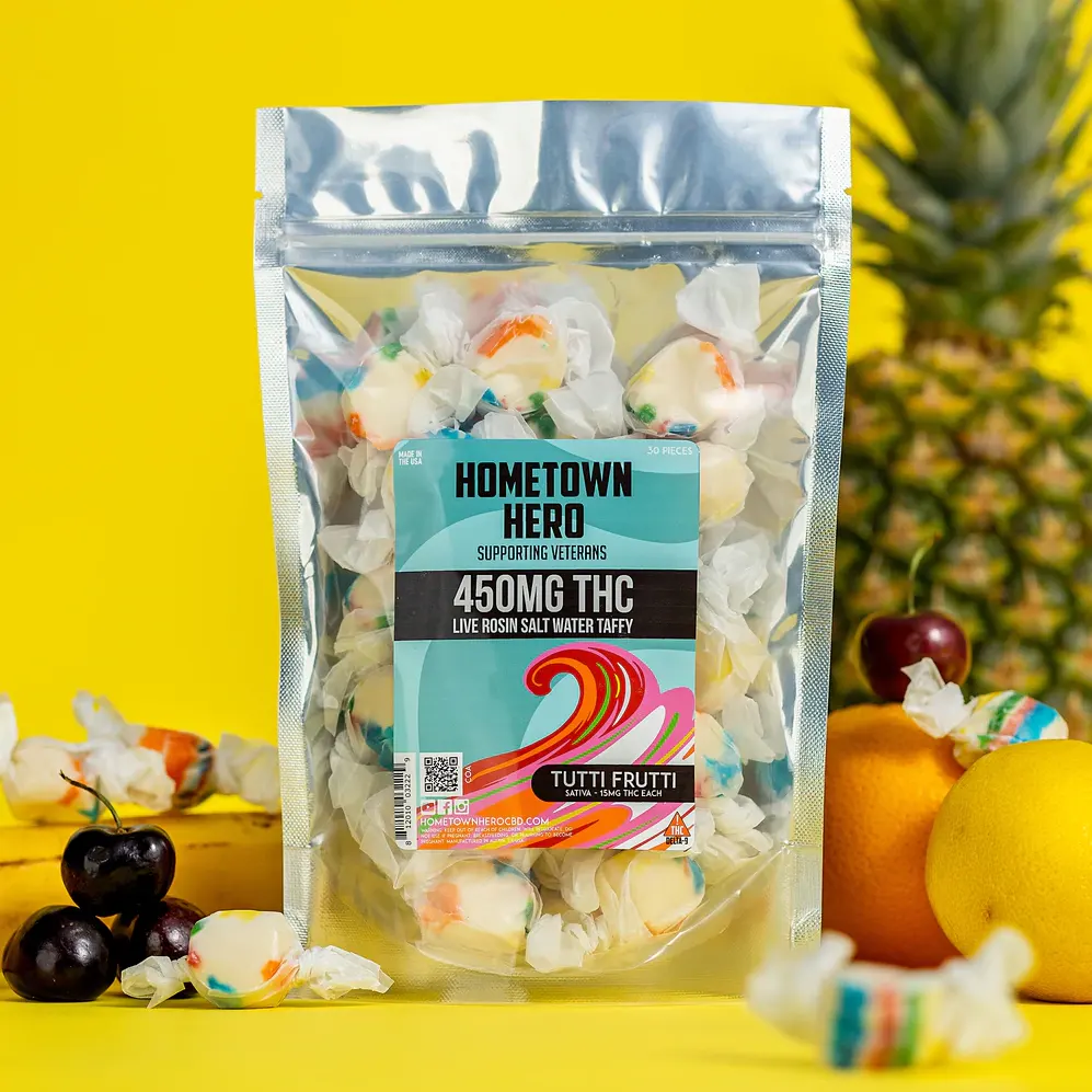 Hometown Hero Delta 9 THC Live Rosin Taffy