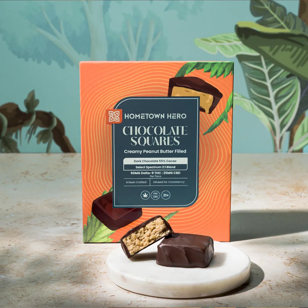 Hometown Hero Peanut Butter Chocolate Squares