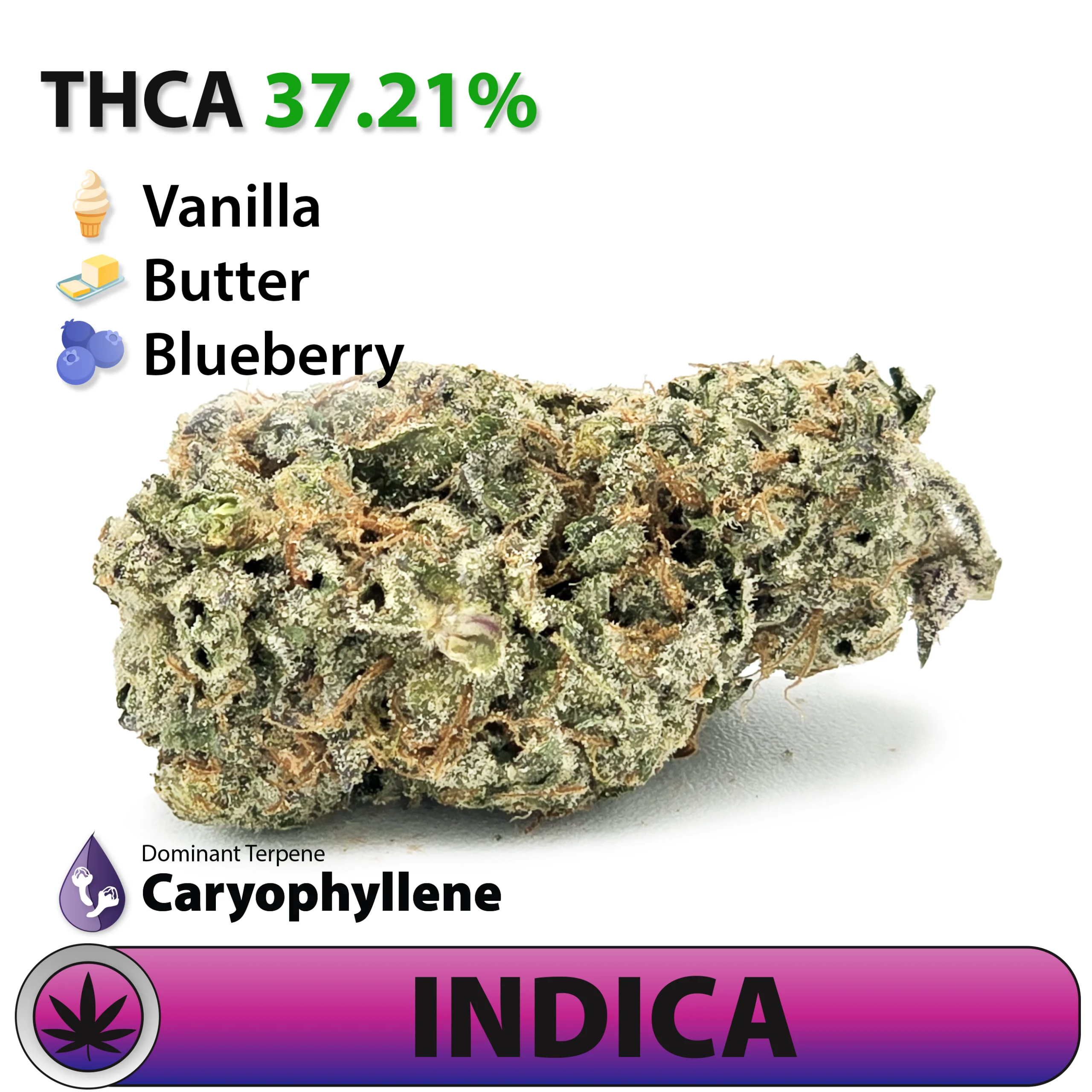 Frosted Brands Blueberry Pancakes THCA Flower - 37.21% THCA