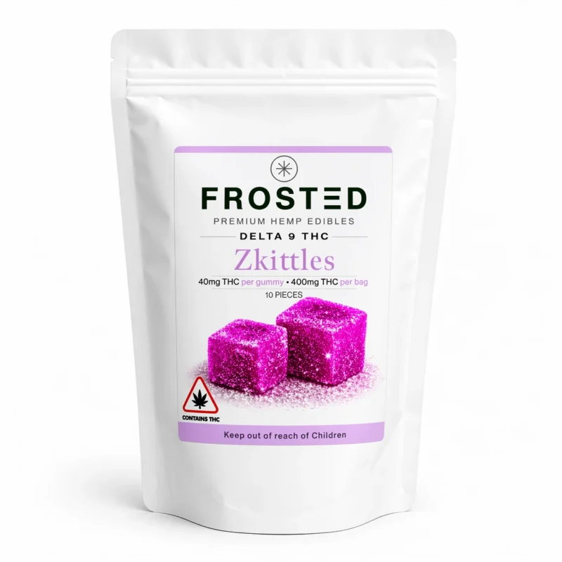 Frosted Delta-9 THC Gummies – 400mg (10 Pack)